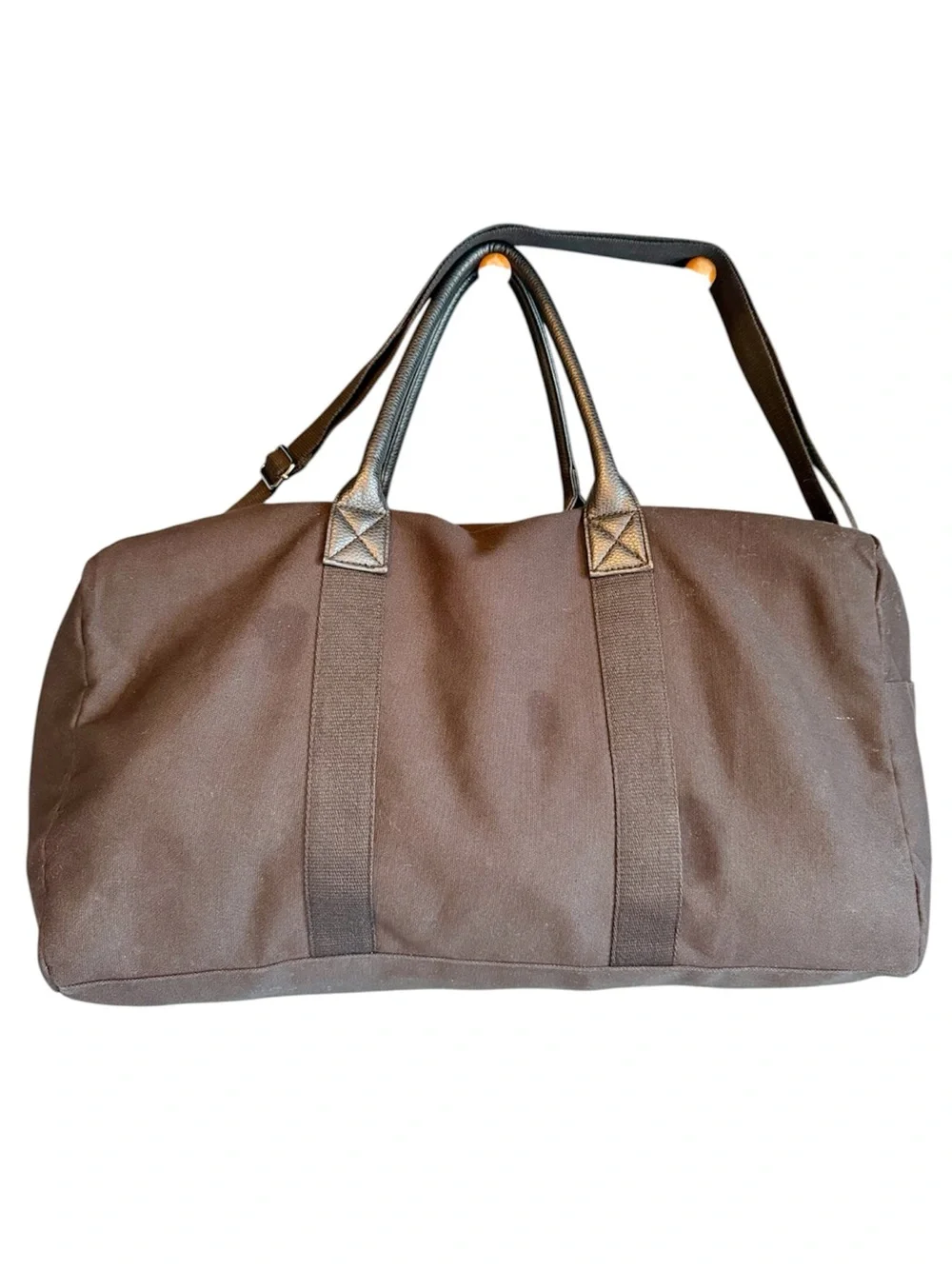 Ralph Lauren Fragrance Tote Duffle Weekender Travel Bag Black Canvas